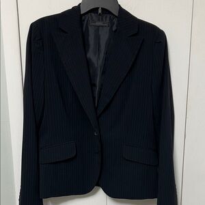 Black Pinstripe Blazer